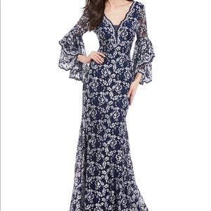 Betsy & Adam floral lace mermaid gown